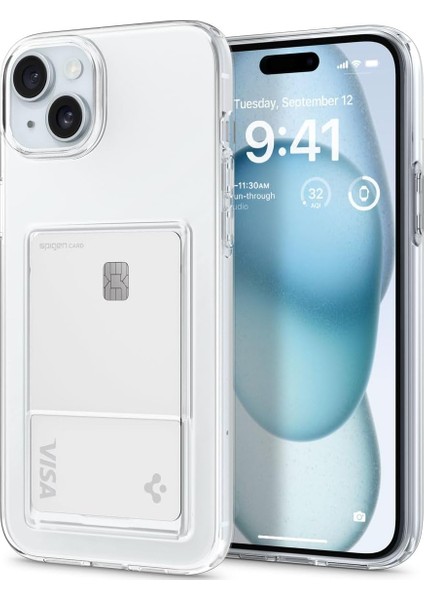 Apple iPhone 15 Plus Kılıf Crystal Slot Crystal Clear - ACS06667