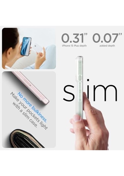Apple iPhone 15 Plus Kılıf Crystal Slot Crystal Clear - ACS06667