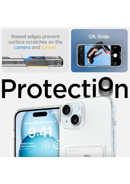 Apple iPhone 15 Plus Kılıf Crystal Slot Crystal Clear - ACS06667
