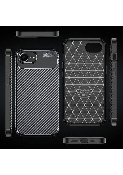 Apple iPhone 16E Kılıf Zore Negro Silikon Kapak + Hayalet Ekran Koruyucu