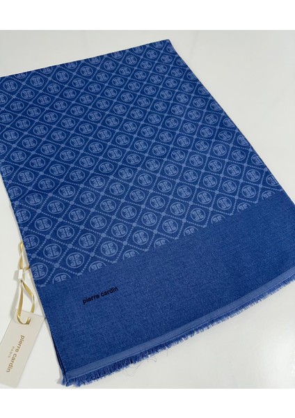 Elegans Monogram Şal-75 x 190-090700-922 Indigo Mavi fiyatları
