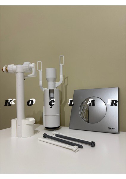 Gömme Rezarvuar Komple set (8cm lik gömme rezarvuar için doldurma Grubu Boşaltma Grubu Rezarvuar Kapagı)