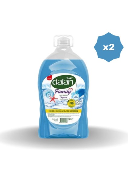 Family Sıvı Sabun Okyanus 3 lt - 2 Adet