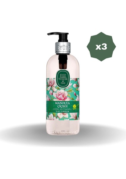 Manolya Çiçeği Sıvı Sabun 500 ml - 3 Adet