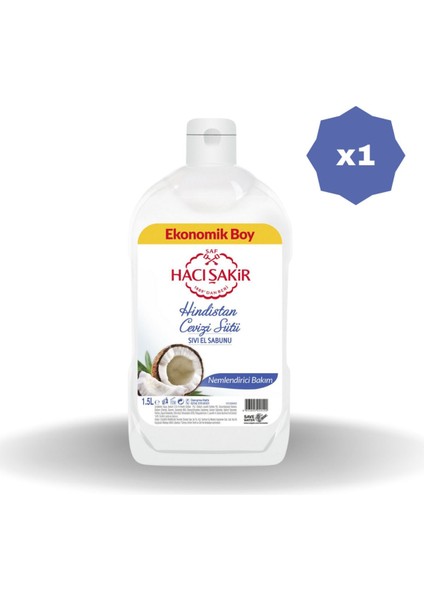 Hindistan Cevizli Sıvı Sabun 1500 ml - 1 Adet