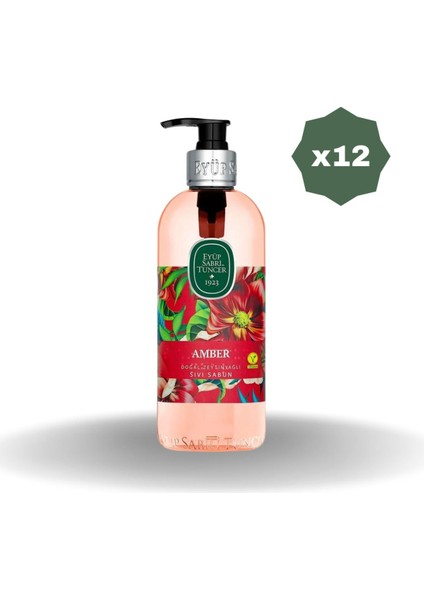 Amber Sıvı Sabun 500 ml - 12 Adet