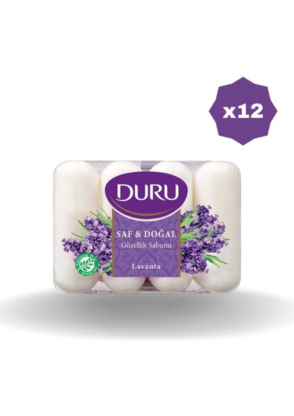 Sabun Saf & Doğal Rahatla 4x70 gr - 12 Adet