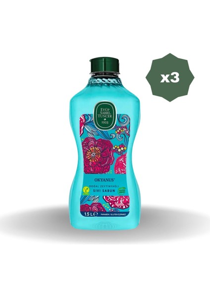 Eyüp Sabri̇ Tuncer Okyanus Sıvı Sabun 1.5 lt - 3 Adet