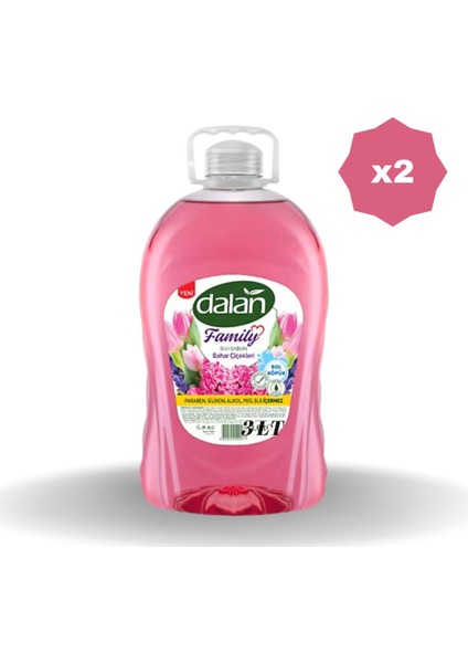 Family Sıvı Sabun Bahar Çiçekleri 3 lt - 2 Adet