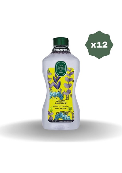 Alaçatı Lavantası Sıvı Sabunu 1.5lt - 12 Adet
