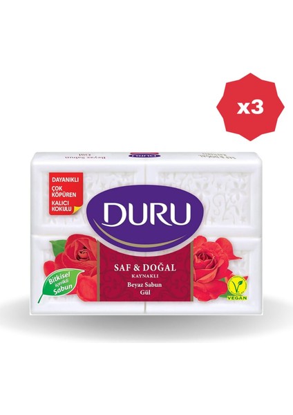 Gül Banyo Sabunu 600 gr - 3 Adet