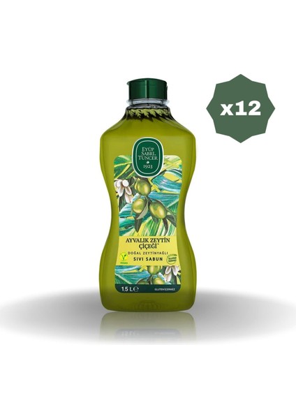 Ayvalık Zeytin Sıvı Sabun 1.5 lt - 12 Adet