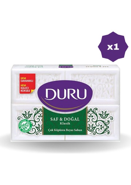 Sabun Klasik Saf & Doğal 4x200 gr - 1 Adet