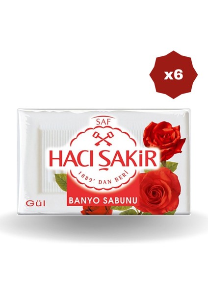 Gül Kokulu Banyo Sabunu 150 gr - 6 Adet