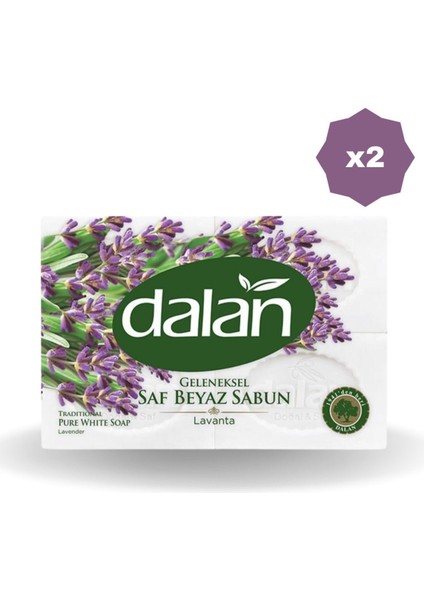 4'lü Lavantalı Banyo Sabunu 600 gr - 2 Adet