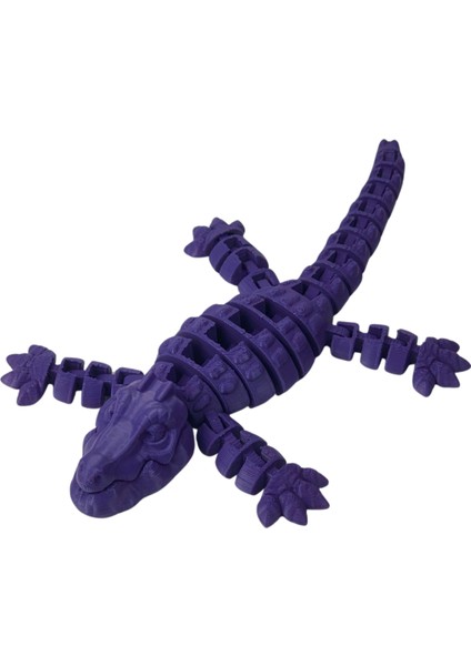 3D Hareketli Timsah Figürlü Oyuncak & Masa Dekoru