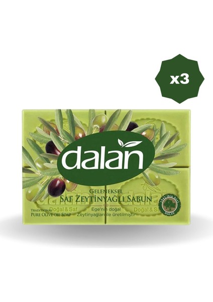 Yeşil Banyo Sabunu 600 gr - 3 Adet