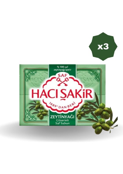 Zeytinyağlı Sabun 600 gr - 3 Adet