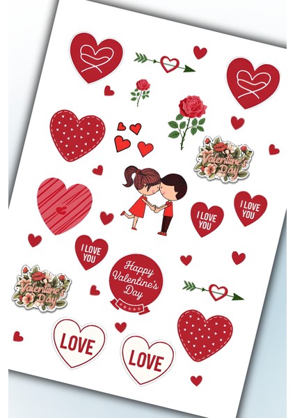 Sevgi Temalı Sticker Planner Ajanda Bullet Journal Için Uygun modelleri