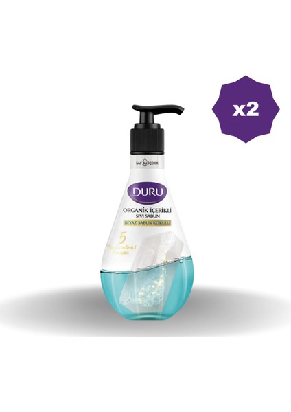 Sıvı Sabun Beyaz Sabun Kokulu 500 ml - (2 Adet)