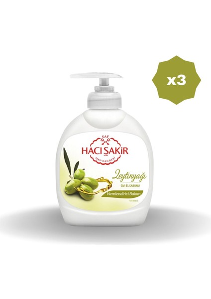Zeytinyağlı Sıvı Sabun 300 ml - (3 Adet)