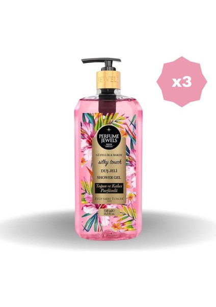 Silky Touch Duş Jeli Pet Şişe 750 ml - (3 Adet)