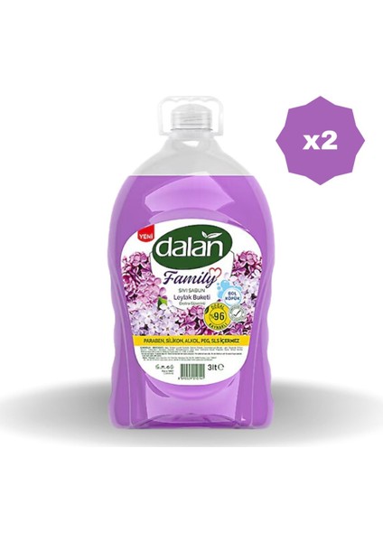 Family Sıvı Sabun Leylak Buketi 3 Lt - (2 Adet)