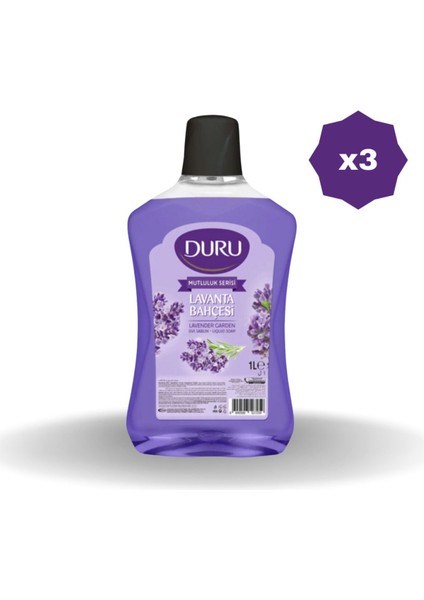 Sıvı Sabun Lavanta Bahçesi 1000 ml - (3 Adet)
