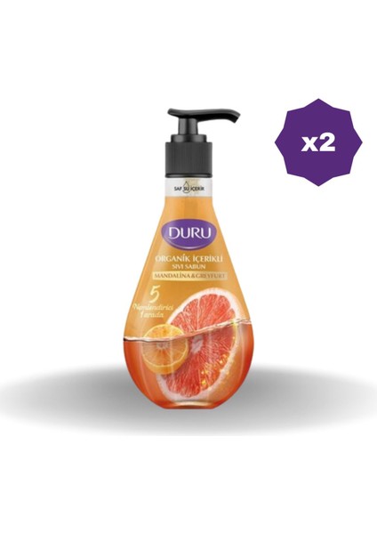 Sıvı Sabun Mandalina ve gr eyfurt 500 ml - (2 Adet)