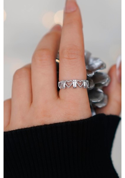 Ayarlanabilir 2 Adet Gümüş Kadın Yüzük fiyatları