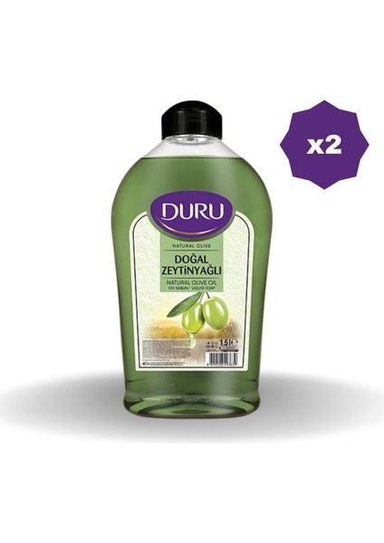 Sıvı Sabun Zeytinyağlı 1.5 Lt - (2 Adet)