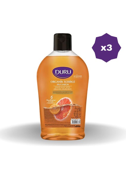 Sıvı Sabun Mandalina& gr eyfurt 1.5lt- (3 Adet)