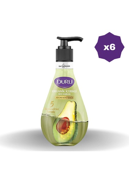 Sıvı Sabun Avakado 500 ml - (6 Adet)