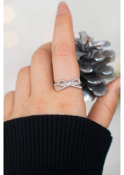 Zarif Tasarım Ayarlanabilir 2 Adet Gümüş Kadın Yüzük fırsatları