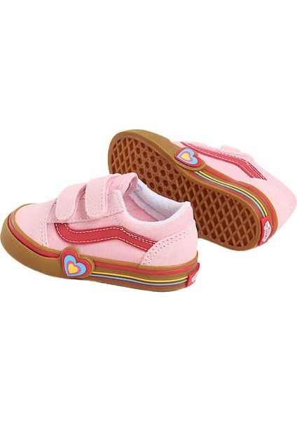 Old Skool V Heart Çocuk Pembe Ayakkabı modelleri
