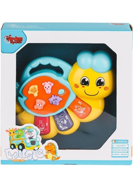 Nessiworld JLG-855-64A Işıklı ve Müzikli Solucan Bebek Pianosu -Vardem Oyuncak