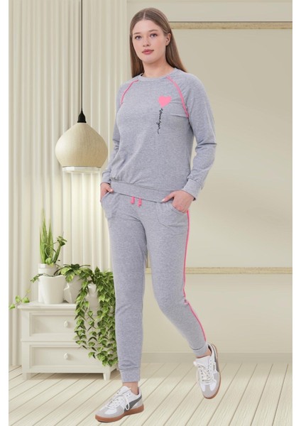 Mecit 6200 Gri Spor Kadın Pijama Takımı