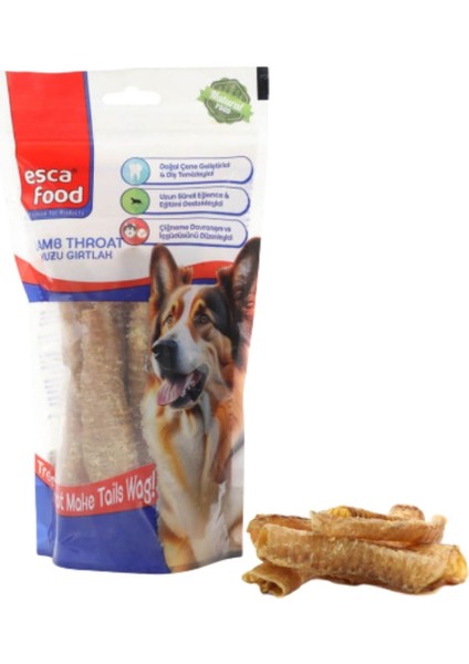 Köpekler İçin Sakatat Ödülü Kuzu Gırtlak 100gr