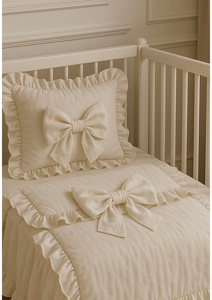 Organik Pamuk Bebek Nevresim Seti (100x150 cm Nevresim + 2 Adet 35x45 cm Yastık Kılıfı) fiyatları