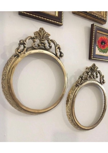 Esterhomedecor 2'li Taçlı Pirinç Çerçeve 17*21,5 cm