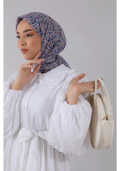 Karanfil Desen Soft Pamuk Eşarp