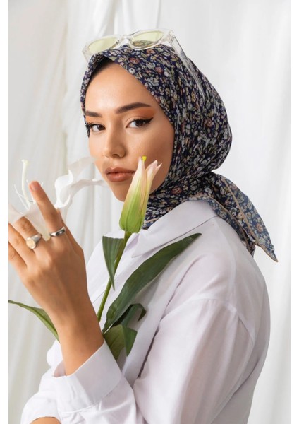 Karanfil Desen Soft Pamuk Eşarp