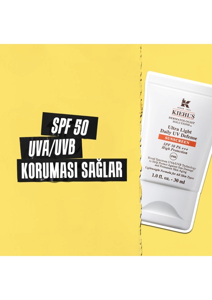 Ultra Light Günlük Uv Koruyucu Güneş Kremi - SPF50 PA++++ 30 Ml