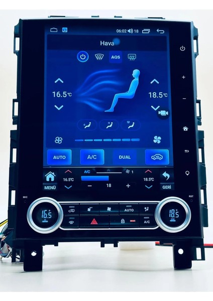 Renault Megane 4 Tesla Dijital Klima Göstergeli Gorilla Glass Ekran Androidauto & Carplay Multimedya