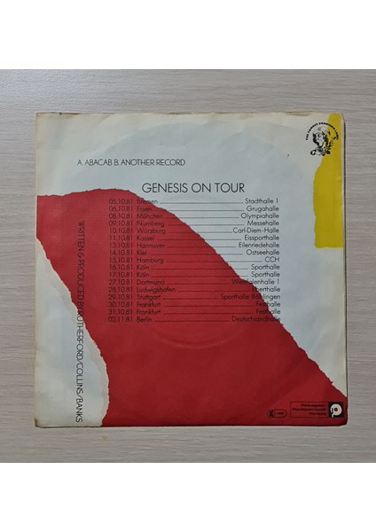 - Abacab - Another Record - 1981 - Dönem Baskı Plak - 45LIK - Kırkbeşlik