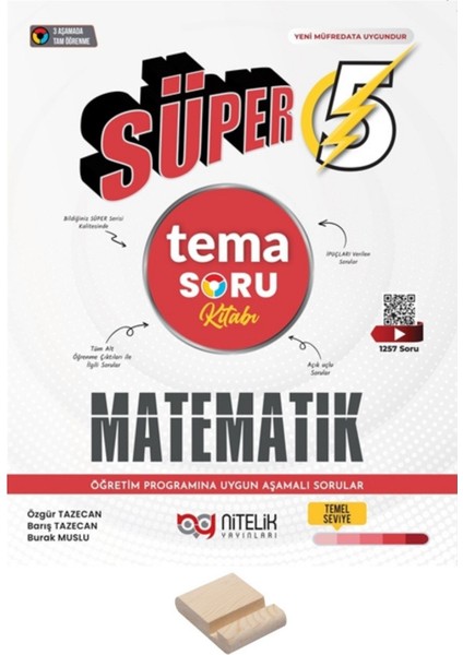5. Sınıf Süper Tema Matematik Soru Bankası + Telefon Tutucu