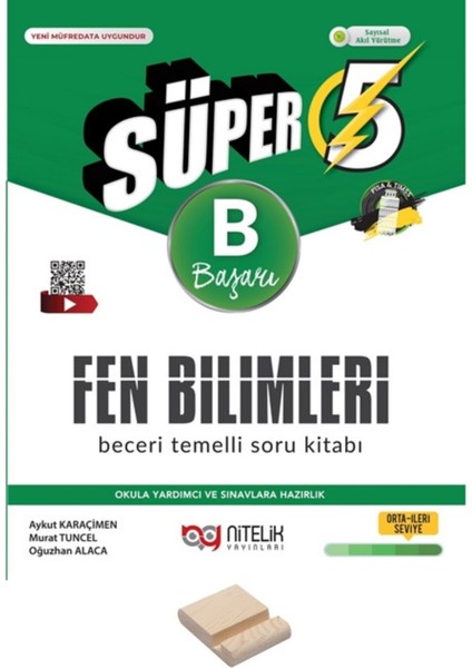 5. Sınıf Beceri Temelli B Serisi Fen Bilimleri Soru Bankası + Telefon Tutucu