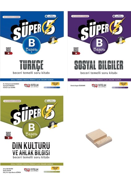 5. Sınıf Beceri Temelli B Türkçe Sosyal ve Din 3lü Soru Bankası + Telefon Tutucu