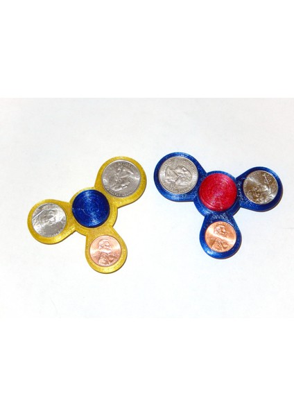 Asimetrik Dengeli Fidget Spinner: Kuruş, Nikel, Çeyrek - Azaltan Eğlenceli Fidget Spinner THN2320500