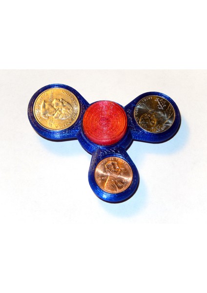 Asimetrik Dengeli Fidget Spinner: Kuruş, Nikel, Çeyrek - Azaltan Eğlenceli Fidget Spinner THN2320500